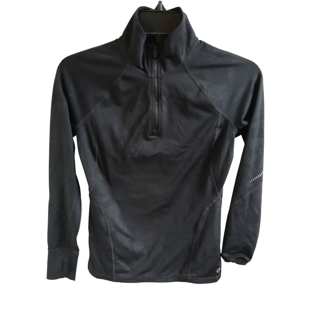 GapFit Sculpt Compression Pullover XS Black Long Sleeve Athletic Activewear